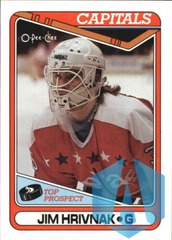 1990-91 O-Pee-Chee Capitals #9 Jim Hrivnak RC